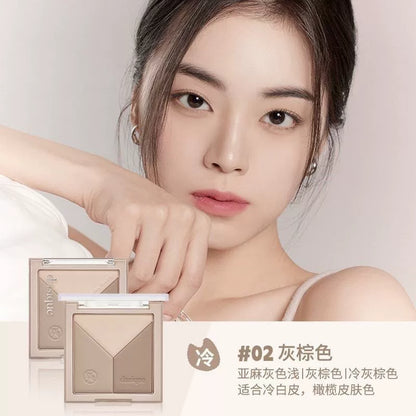 韩国Dasique三色修容盘鼻侧影粉提亮多功能持久不脱妆自然正品