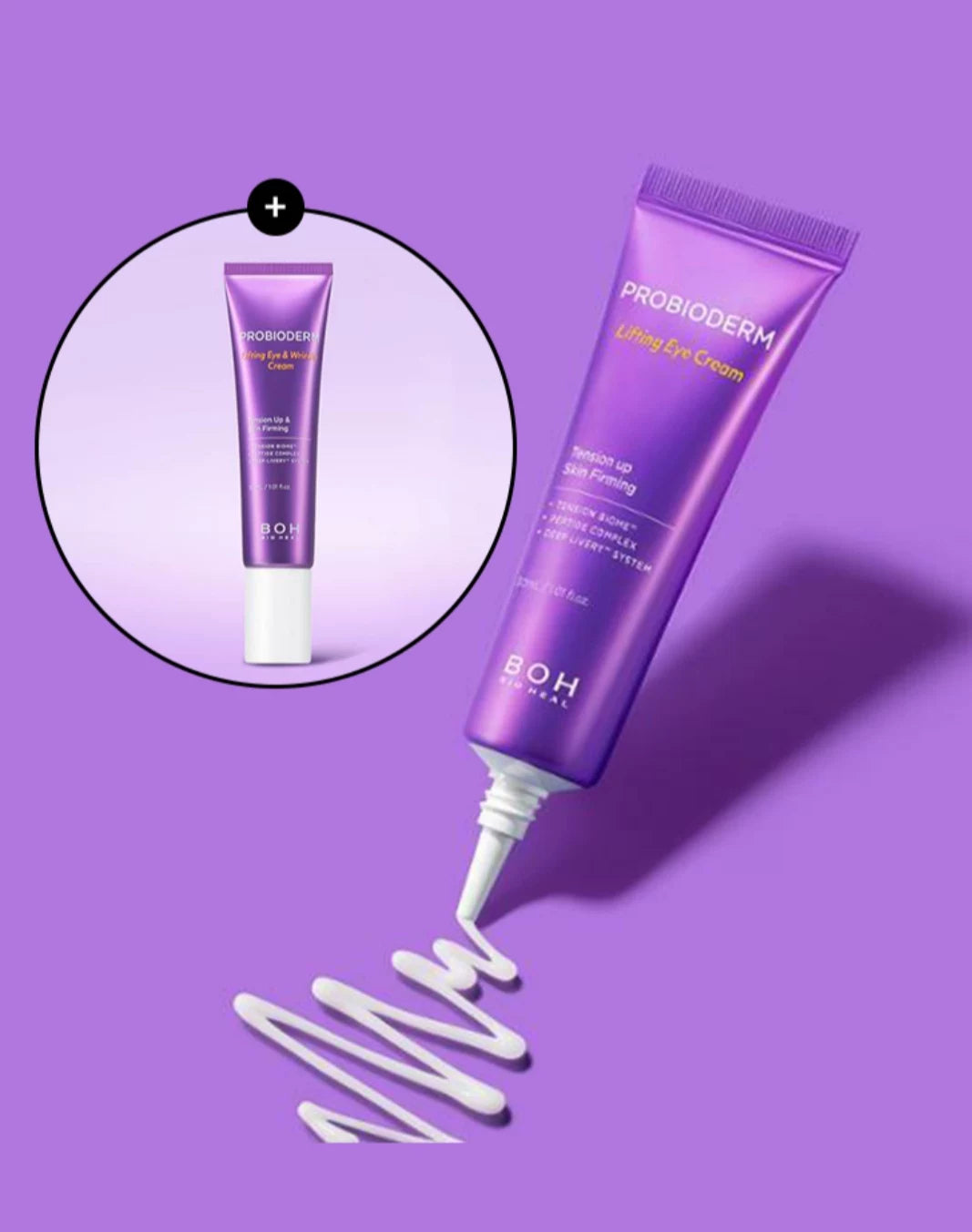 韩国BOH益生菌抗皱紧致眼霜提拉淡化细纹眼角暗沉抗初老2支装正品