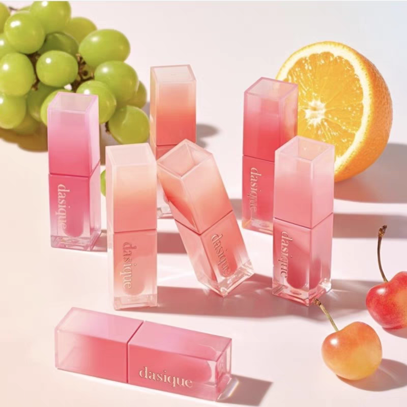 韩国Dasique代曦可果汁水光镜面唇釉清透持久保湿水润玻璃唇正品