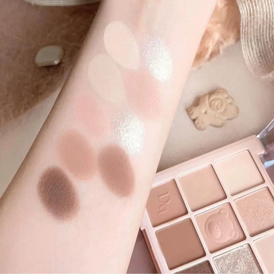 韩国Dasique代曦可小熊系列九色眼影盘持久不飞粉温柔自然正品