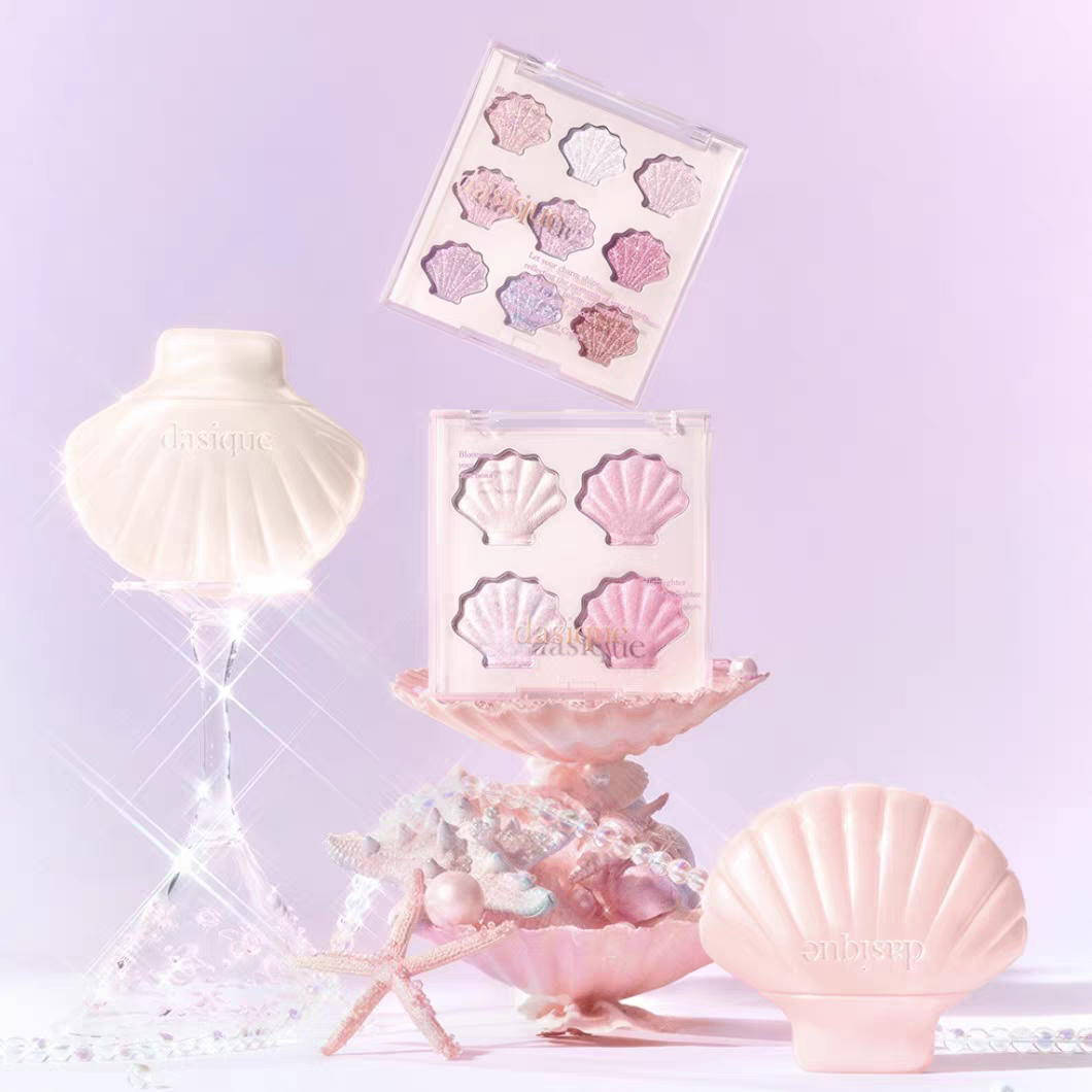 韩国Dasique代曦可贝壳人鱼九色眼影盘持久不飞粉甜美可爱正品