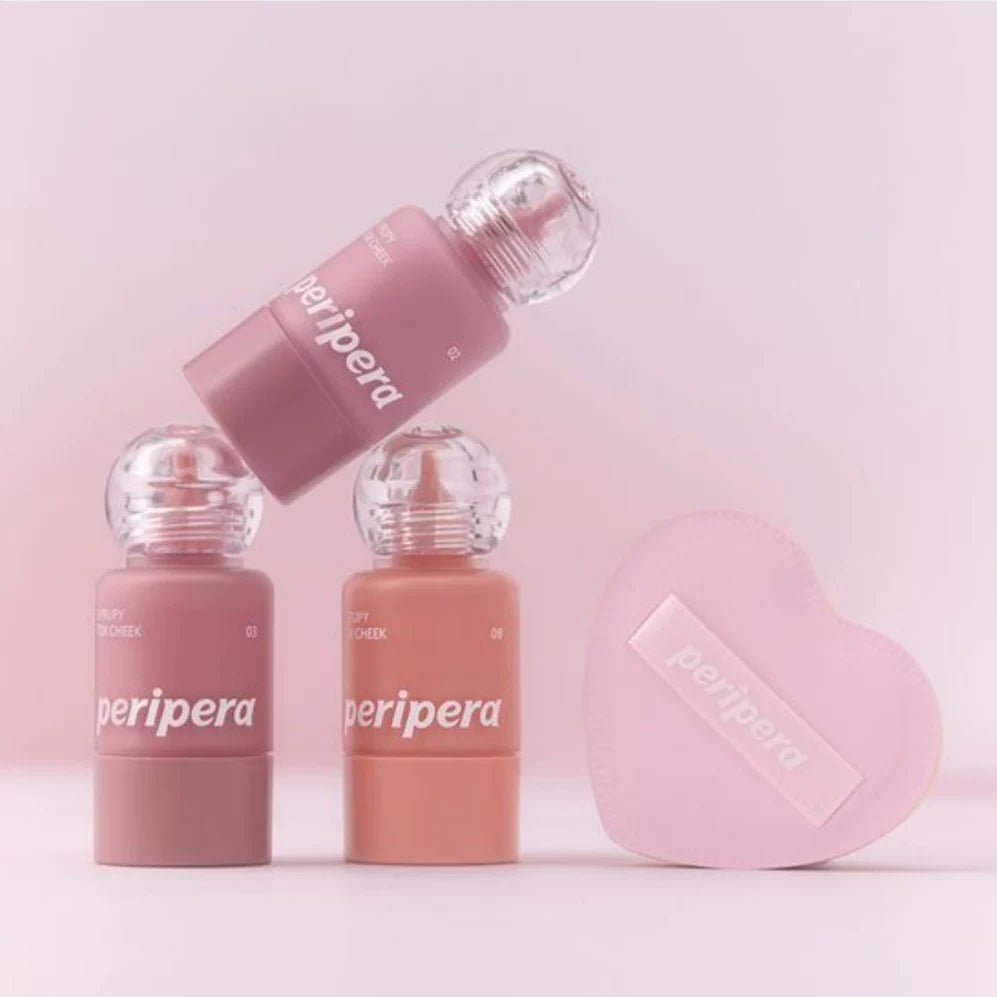 韩国Peripera菲丽菲拉液体水光腮红小奶瓶唇颊两用保湿显气正品