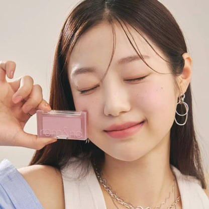 韩国新款Romand柔焦单色腮红蜜桃持久隐形毛孔提升气色百搭正品