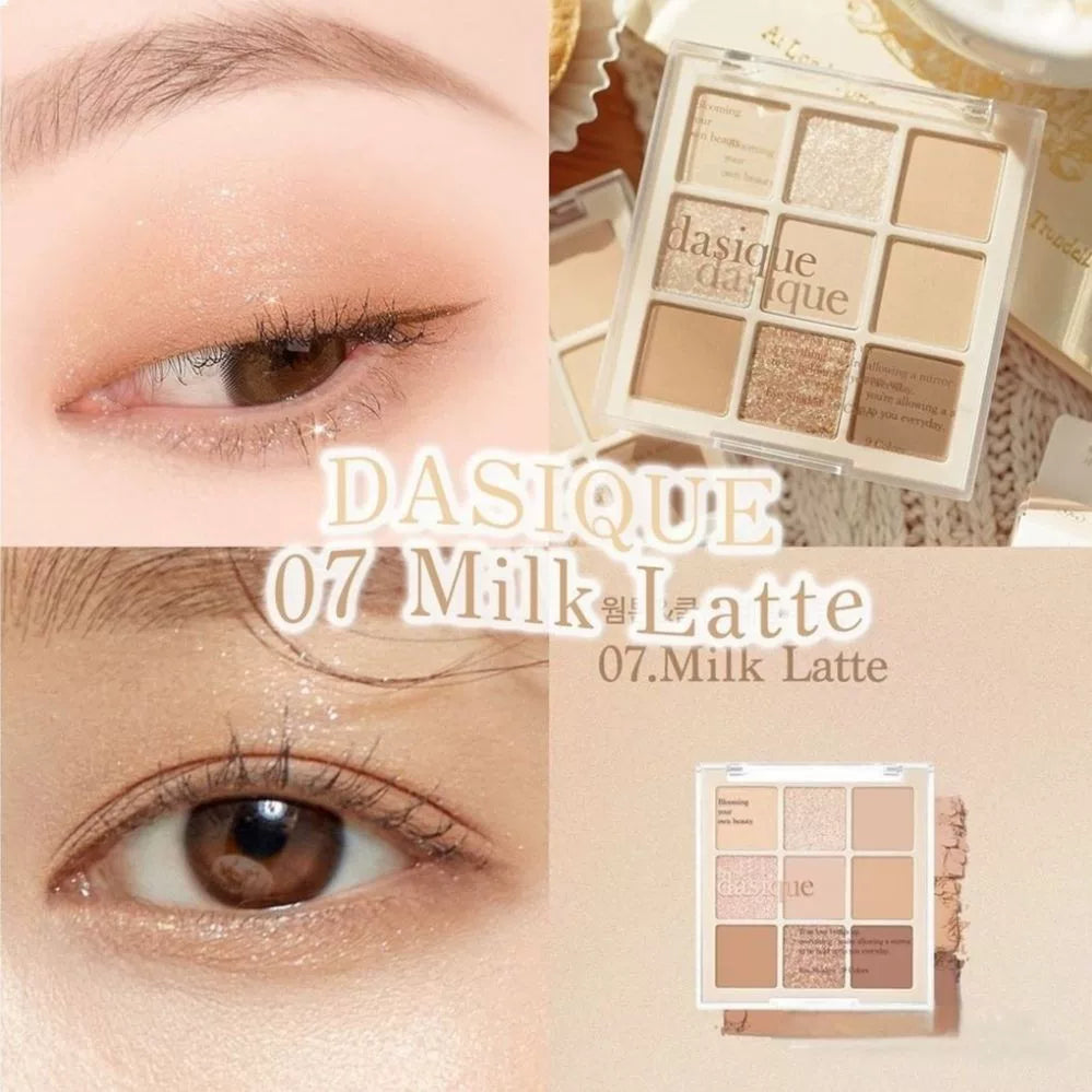 韩国Dasique代曦可九色眼影盘珠光哑光持久不飞粉日常百搭07正品
