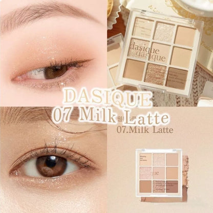 韩国Dasique代曦可九色眼影盘珠光哑光持久不飞粉日常百搭07正品