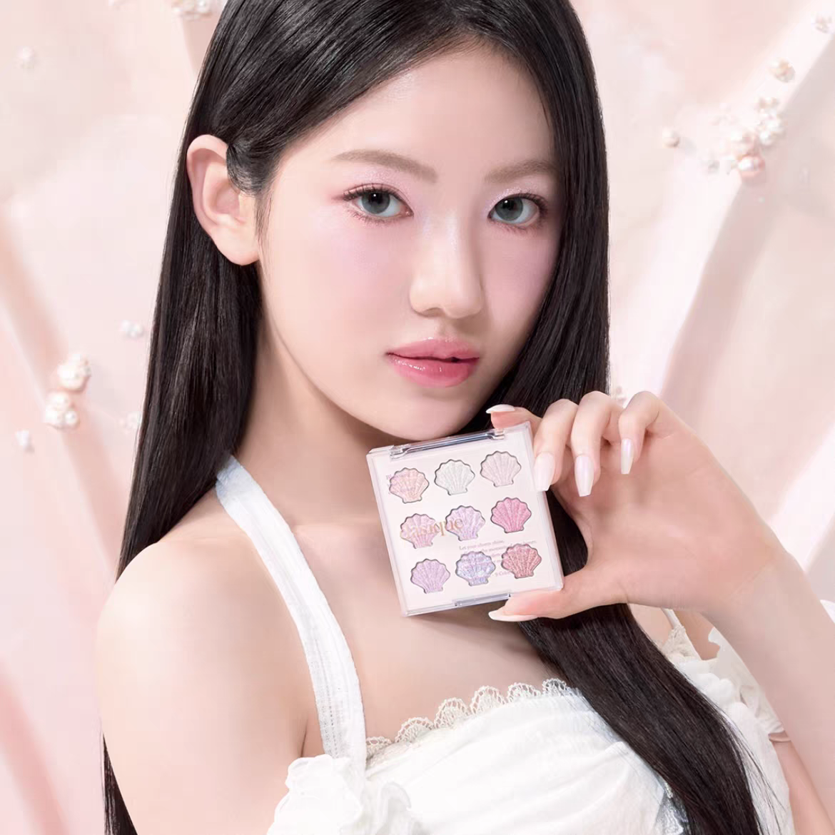 韩国Dasique代曦可贝壳人鱼九色眼影盘持久不飞粉甜美可爱正品