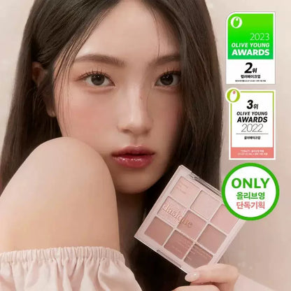 韩国新品Dasique玫瑰奶茶系列九色眼影盘持久不飞粉显色百搭正品