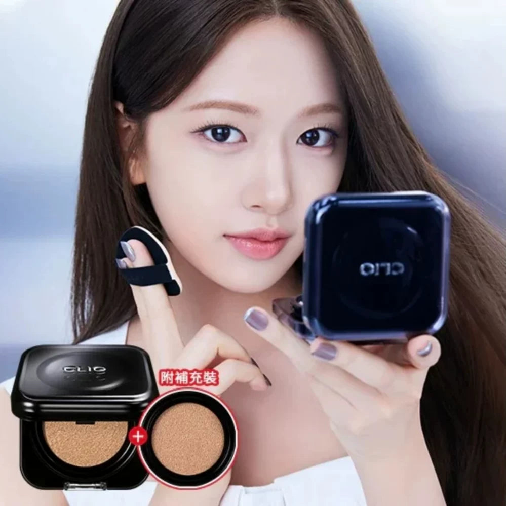 韩国Clio珂莱欧小黑盾气垫粉底轻薄控油持久遮瑕提亮肤色正品