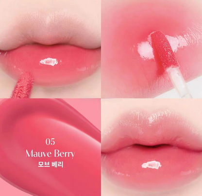 韩国Dasique代曦可果汁水光镜面唇釉清透持久保湿水润玻璃唇正品