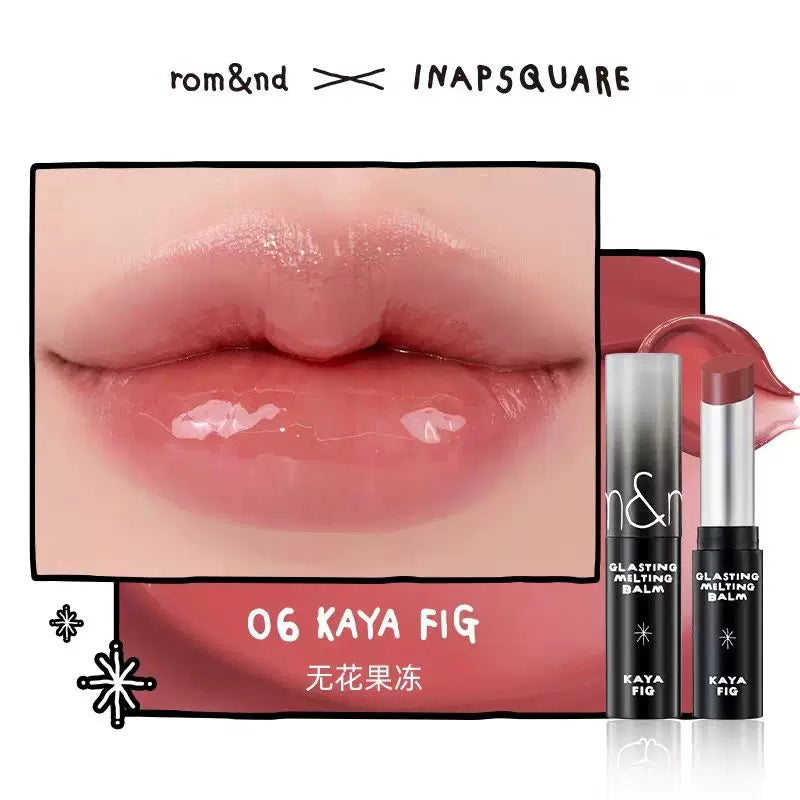 韩国Romand酷黑限定联名款水光晶冻口红果冻唇膏持久易上色正品