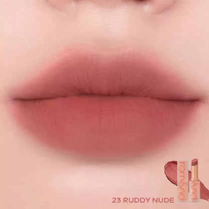 韩国Romand丝绒方管唇膏口红哑光雾面烟熏肉桂橘棕低饱和显色正品