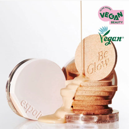 韩国金玟庭代言Espoir艾丝珀立体水光保湿气垫持久遮瑕提亮正品