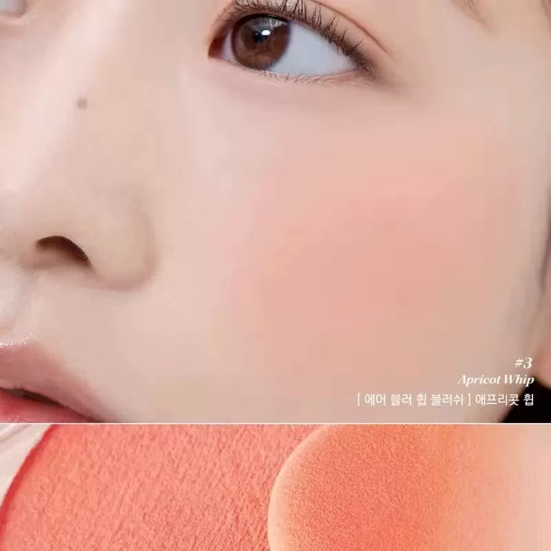 韩国Clio珂莱欧空气冰沙单色腮红柔雾持久提升气色元气少女正品