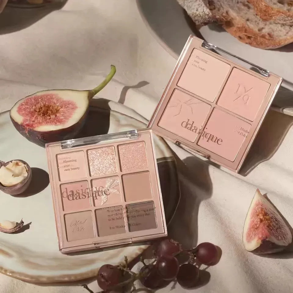 韩国Dasique代曦可无花果坚果系列九色眼影盘四色腮红盘自然正品