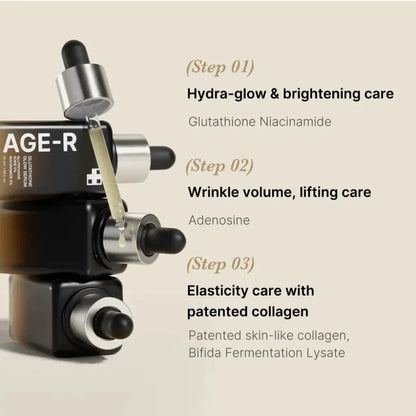 韩国Medicube AGE-R谷胱甘肽焕彩安瓶保湿紧致淡斑提亮抗皱正品
