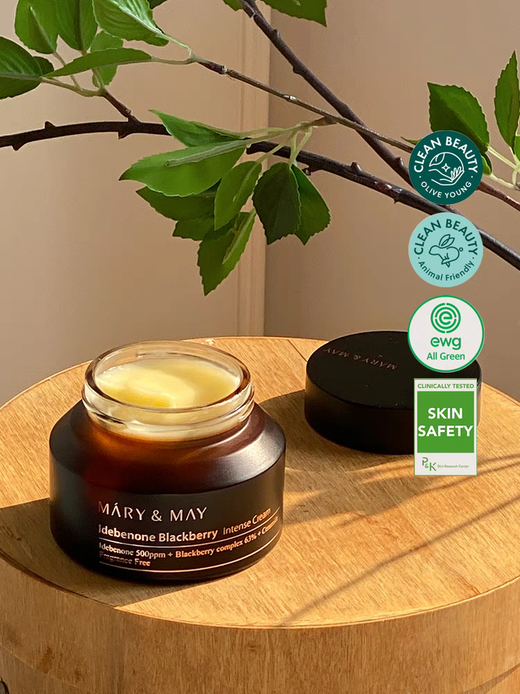 韩国Marynmay媄茵雅艾地苯黑莓保湿面霜滋润紧致抗衰老70g正品