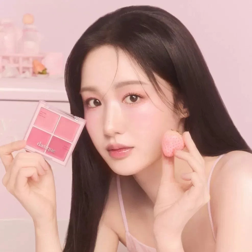 韩国Dasique代曦可果汁牛奶雾面四色腮红持久显气色元气百搭正品