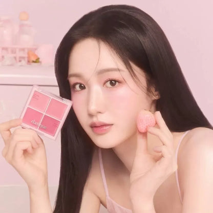 韩国Dasique代曦可果汁牛奶雾面四色腮红持久显气色元气百搭正品