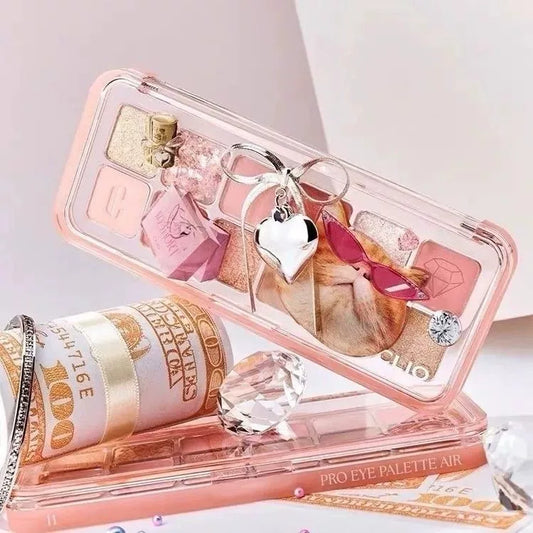 韩国Clio珂莱欧猫咪十二色眼影盘珠光哑光持久防汗不脱妆百搭正品