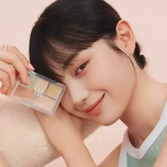 Luna露娜清潭洞五色遮瑕盘修容遮盖痘印黑眼圈高光提亮肤色正品