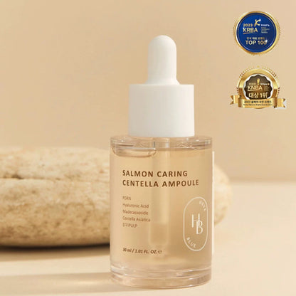 韩国HeveBlue三文鱼子积雪草舒缓保湿护肤套装(爽肤水+安瓶+面霜)