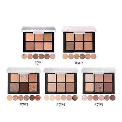 韩国Dinto文佳瑛同款六色眼影盘哑光珠光显色705/704/701正品