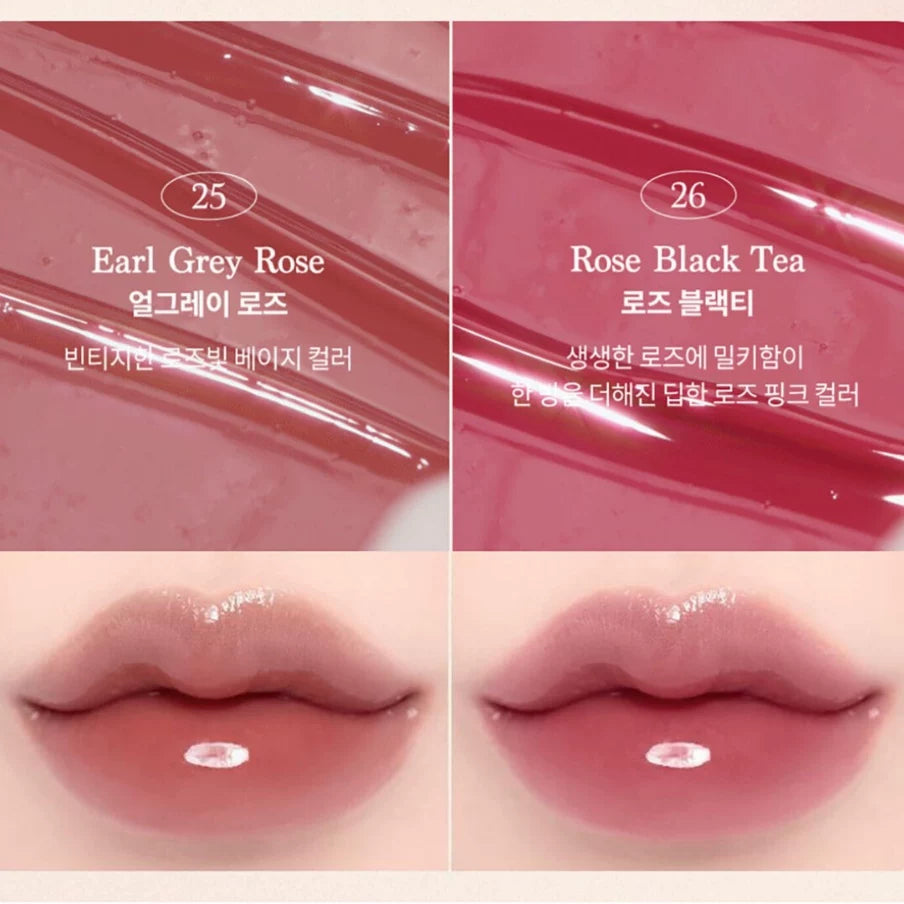 韩国DASIQUE代曦可玫瑰奶茶唇釉镜面玻璃水光持久滋润不掉色正品