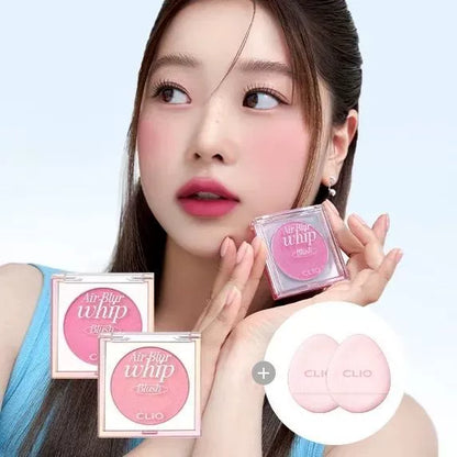 韩国Clio珂莱欧空气冰沙单色腮红柔雾持久提升气色元气少女正品