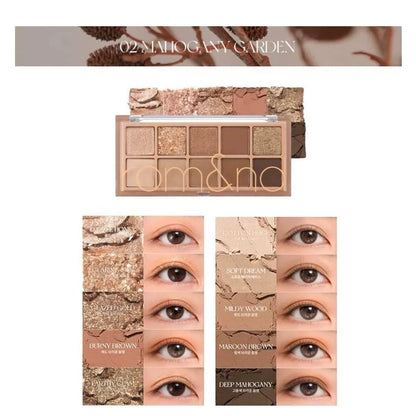 韩国Romand柔魅得花园系列十色眼影盘多色持久不脱妆高颜值正品