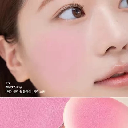 韩国Clio珂莱欧空气冰沙单色腮红柔雾持久提升气色元气少女正品