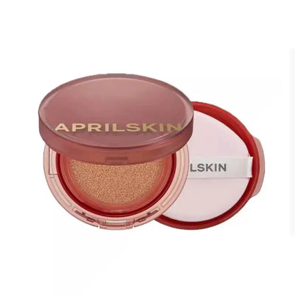 韩国Aprilskin轻盈无暇持妆气垫轻薄雾面不卡粉持久提亮防晒正品