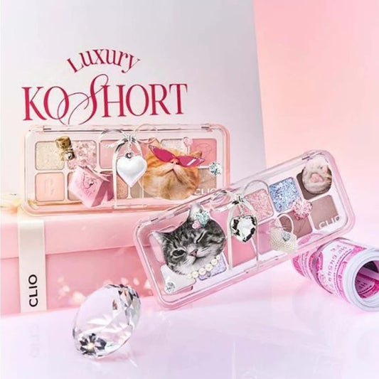 韩国Clio珂莱欧猫咪十二色眼影盘珠光哑光持久防汗不脱妆百搭正品