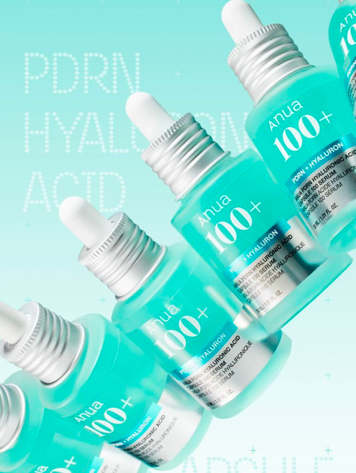 现货 anua新品PDRN+玻尿酸精华液补水修护保湿30ml+1ml5个套组