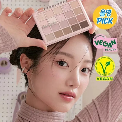 韩国Dasique代曦可20色眼影盘珠光哑光持久不飞粉燕麦奶茶色正品