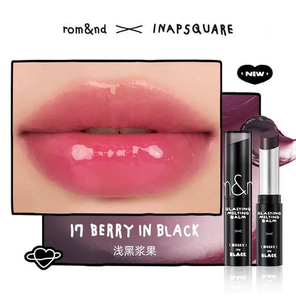 韩国Romand酷黑限定联名款水光晶冻口红果冻唇膏持久易上色正品