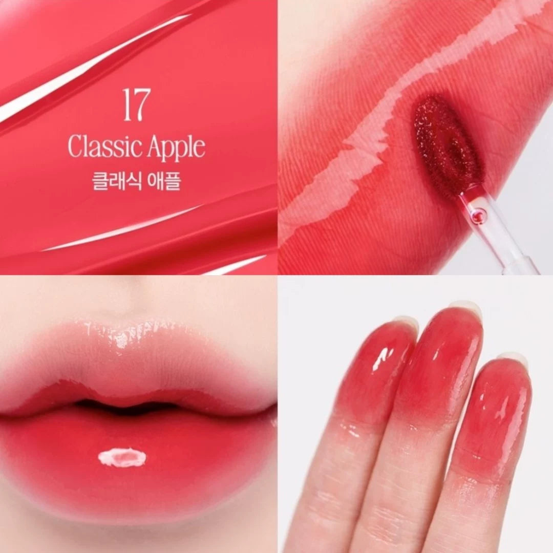 韩国Clio珂莱欧苹果系列水晶唇釉水光镜面持久提升气色玻璃唇正品