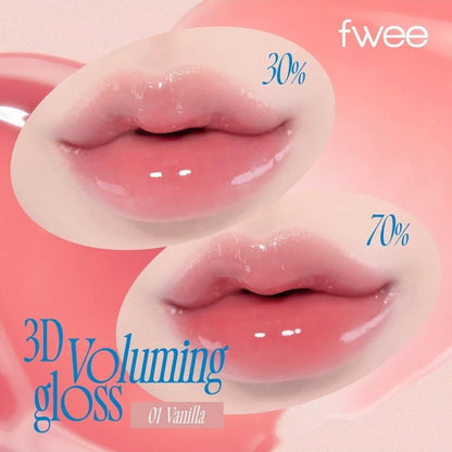 韩国Fwee水光唇釉口红镜面质地水润保湿自然3D立体嘟嘟唇妆容正品