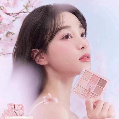 韩国Dasique代曦可樱花限定九色眼影盘持久防汗不飞粉百搭正品