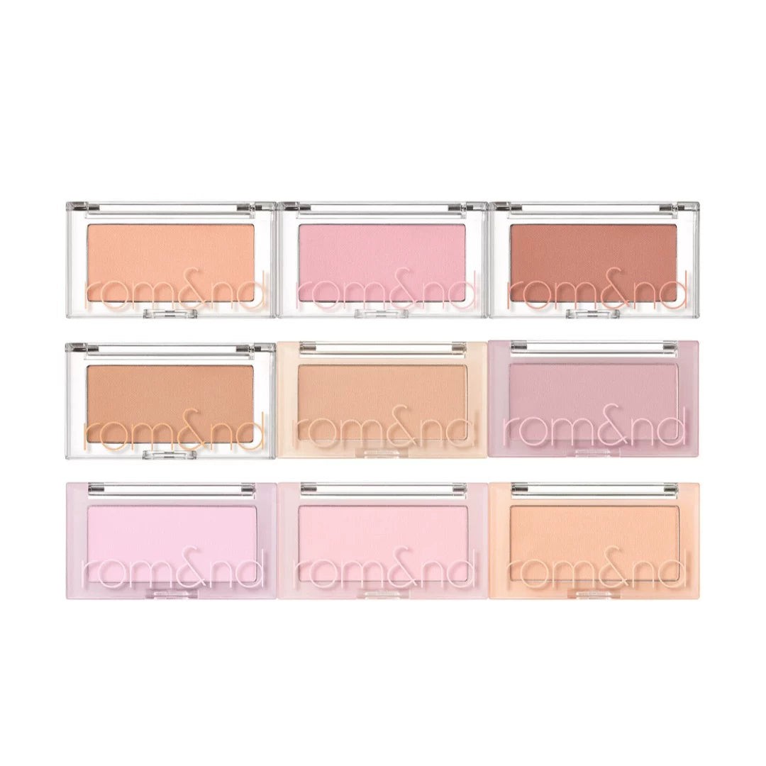 韩国新款Romand柔焦单色腮红蜜桃持久隐形毛孔提升气色百搭正品
