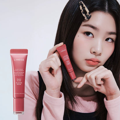 代兰芝laneige新品甜甜圈糖浆多肽有色唇膏唇精华唇蜜