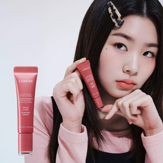 代兰芝laneige新品甜甜圈糖浆多肽有色唇膏唇精华唇蜜