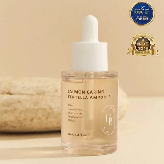 韩国HeveBlue三文鱼子PDRN积雪草安瓶精华去红保湿舒缓抗氧化正品