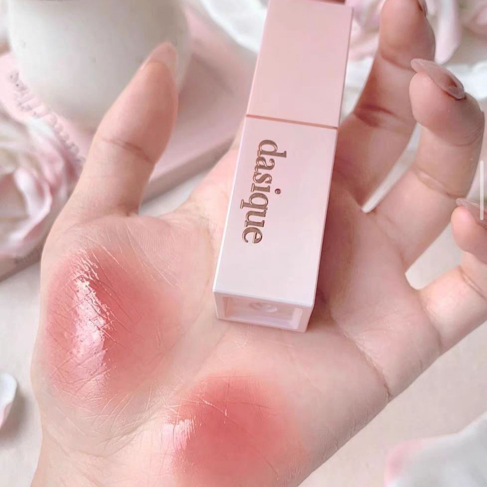 韩国DASIQUE代曦可玫瑰奶茶唇釉镜面玻璃水光持久滋润不掉色正品