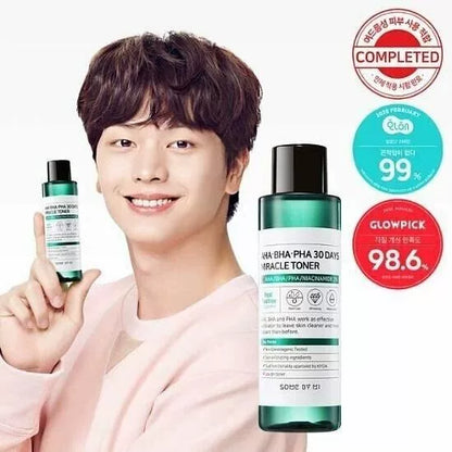 韩国SOMEBYMI莎柏蜜水杨酸茶树爽肤水控油保湿祛痘修复150ml正品