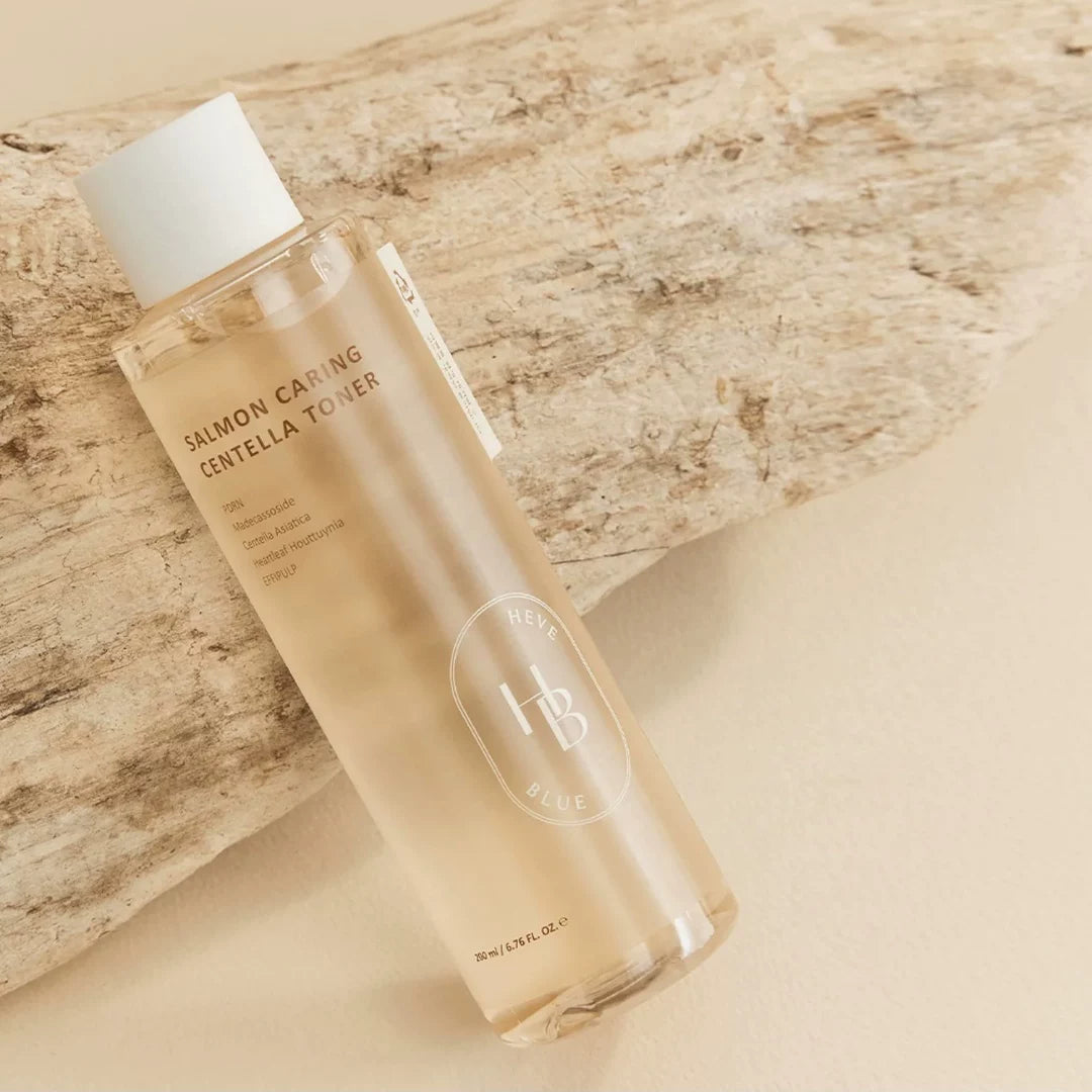 韩国HeveBlue三文鱼子积雪草舒缓保湿护肤套装(爽肤水+安瓶+面霜)