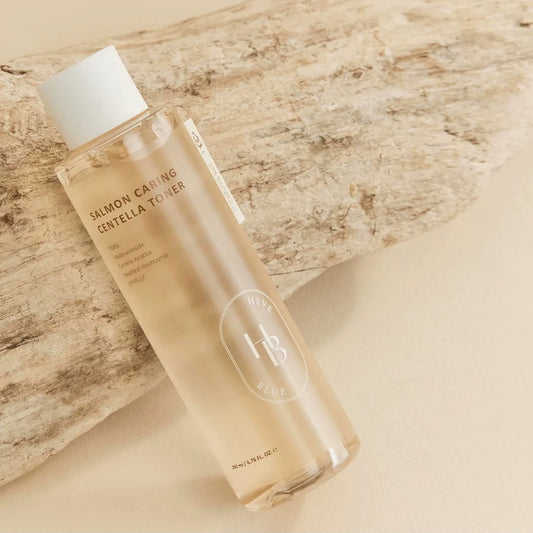 韩国HeveBlue三文鱼子积雪草舒缓保湿护肤套装(爽肤水+安瓶+面霜)