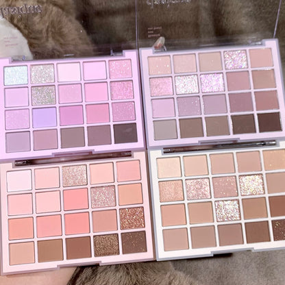 韩国Dasique代曦可20色眼影盘珠光哑光持久不飞粉燕麦奶茶色正品