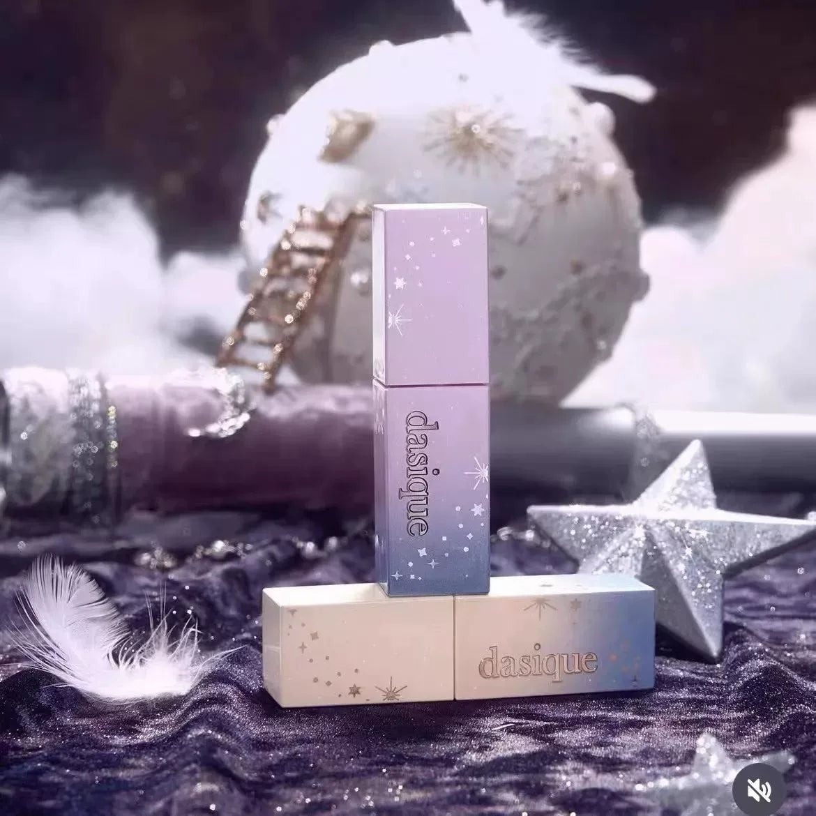 韩国Dasique代曦可圣诞限定罗盘星空镜面唇釉持久不掉色爆款正品