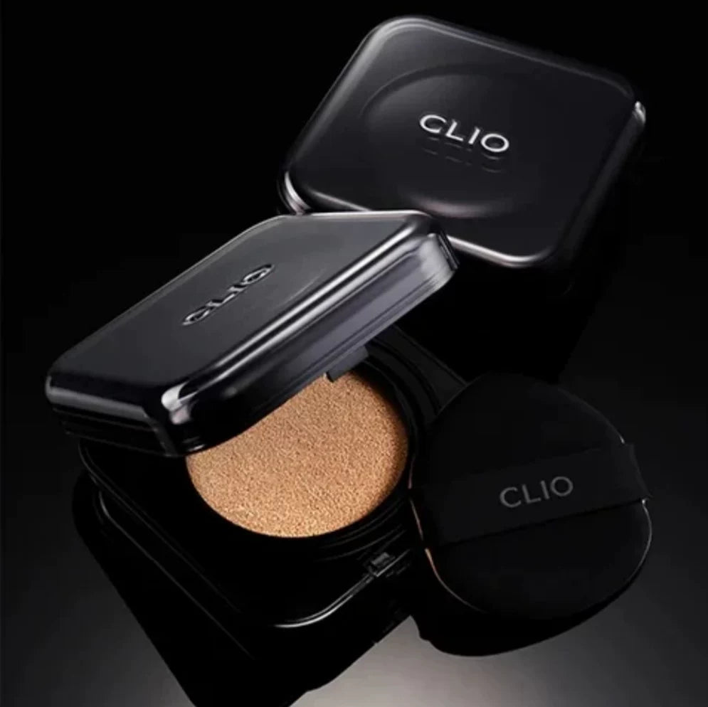 韩国Clio珂莱欧小黑盾气垫粉底轻薄控油持久遮瑕提亮肤色正品