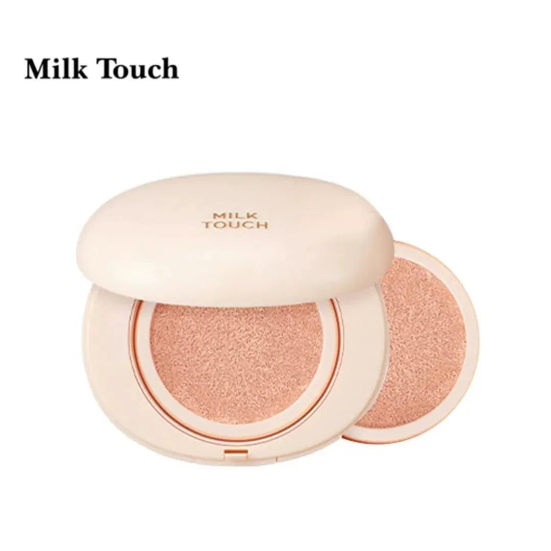 韩国MilkTouch雾面半哑光定妆气垫轻薄控油持久遮瑕提亮肤色正品